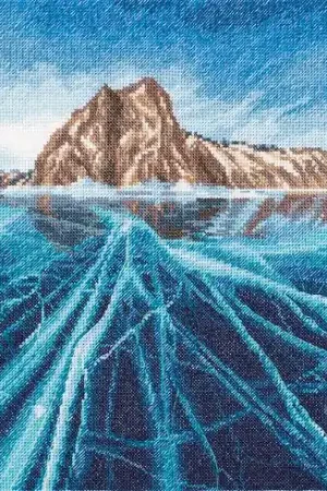 kit ricamo a punto croce - Lago Baikal - Panna Nuovo Arrivo