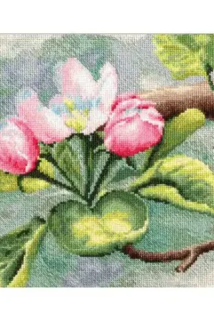 kit ricamo a punto croce - Melo in fiore - Toison d'or Solo Oggi