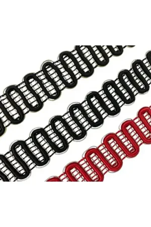 Prezzo Scontato Passamaneria Copripunto Serpentina Filo Lurex Alta 22 Mm