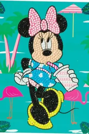 Compra Oggi Stesso Carta con ricamo a diamante - Minnie in vacanza - Crystal Art D.I.Y