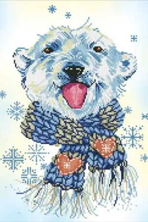 Subito Disponibile Kit ricamo diamante - orso polare - Diamond Dotz