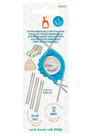 Professionale Set di Ferri Circolari Intercambiabili e Cavi - Pony