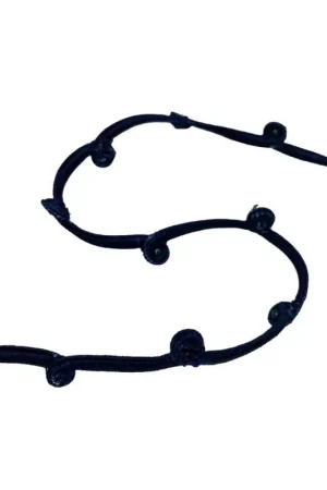 Ultimissimo Modello 50 Cm Passamaneria Blu Perlina Soutache Soutage Alta 1 Cm