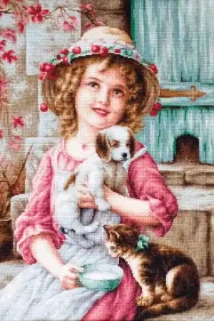 Prezzo Di Fabbrica kit ricamo a punto croce - Migliori amici - Luca-S