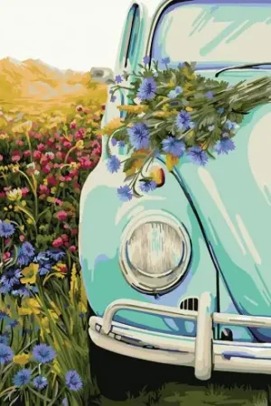 Solo Oggi Kit di pittura per numero - Beetle retrò - Wizardi