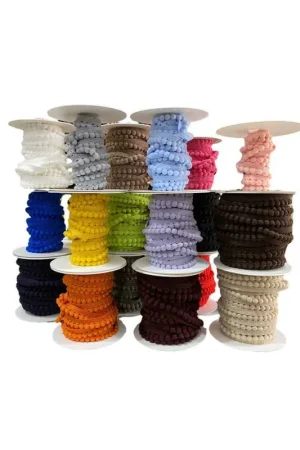 Promozione Passamaneria Pon Pon Continua Alta Mm 20