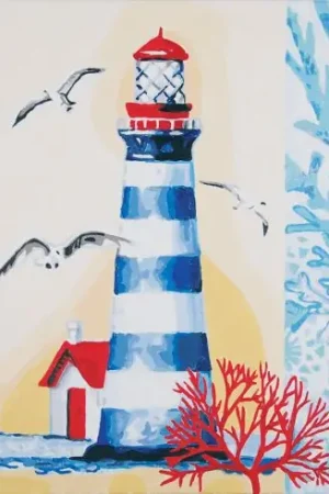 Compra Oggi Stesso Kit di pittura per numero - Il faro - Vervaco