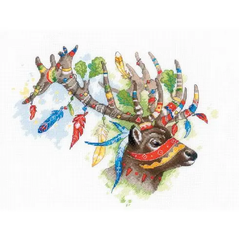 Pagamento Sicuro kit ricamo a punto croce - Cervo nobile - Riolis