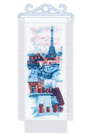 Saldi Kit per banner da ricamo - Tetti di Parigi - Riolis