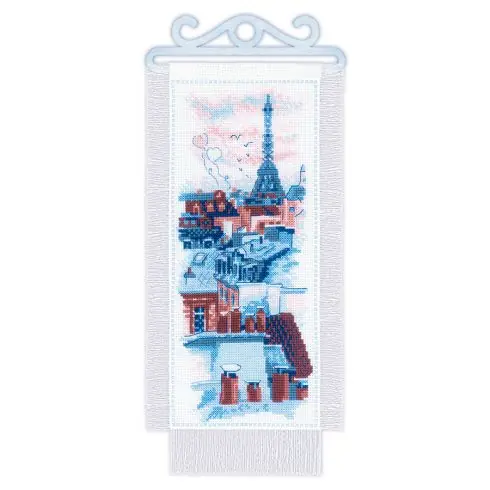 Saldi Kit per banner da ricamo - Tetti di Parigi - Riolis