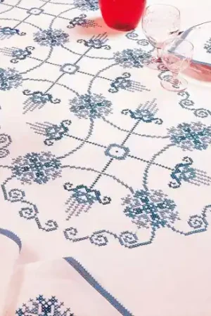 Esclusivo Tovaglia da ricamo - Baltico - Margot de Paris