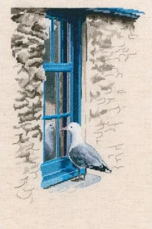Acquista Ora kit ricamo a punto croce - Gabbiano curioso - RTO