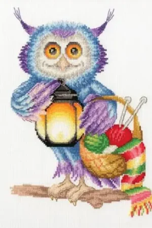 kit ricamo a punto croce - Sferruzzatore notturno - Toison d'or Reso Gratuito