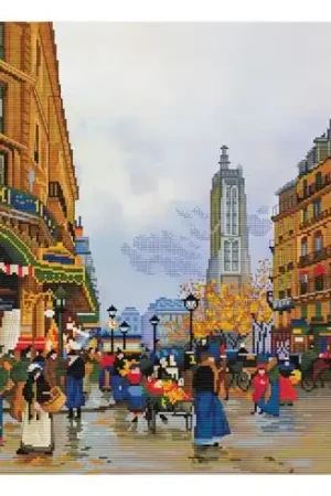 kit ricamo a punto croce - Leggende di Parigi. San Giacomo - Nova Sloboda A Buon Prezzo