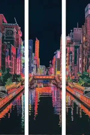 Kit di ricamo con perline - Luci della grande città - Nova Sloboda Ultima Occasione