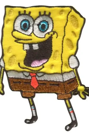 Non Perdere Toppa Termoadesiva Ricamata - SpongeBob Sorpreso