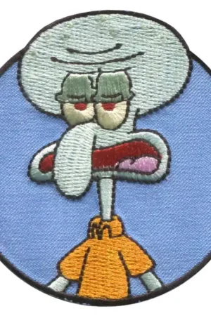 Toppa Termoadesiva Ricamato Squiddi Torvo- SpongeBob Offerta Lampo