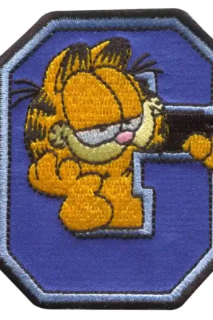 Pagamento Sicuro Patch Termoadesivo Ricamato Garfield -Lettera G