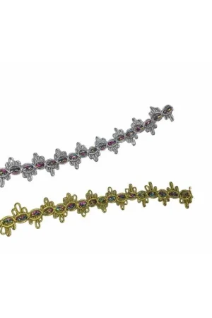 Passamaneria Tramezzo Smerlato Lurex Passanastro Colorato Alto 2 Cm Subito Disponibile
