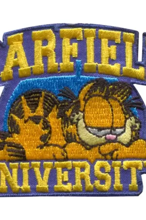 Spedizione Gratuita Toppa Termoadesiva Ricamata- Garfield University