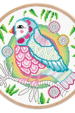 kit ricamo a punto croce - Il mondo a colori - Il cecio - Marie Coeur Prezzo Ridotto