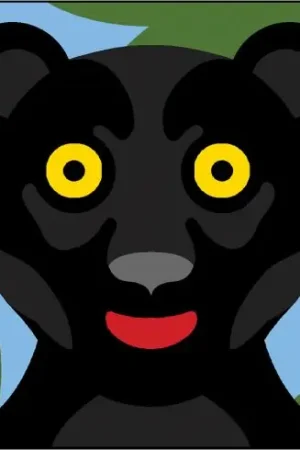 Kit di tela per bambini - Pantera nera - SEG de Paris Offerta Speciale