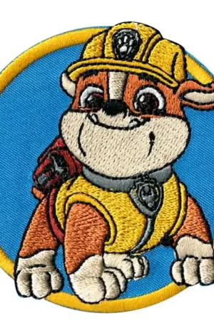 Prezzo Di Fabbrica Patch Termoadesiva Ricamata Paw Patrol Rubble Costruttore