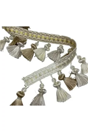 Compra Adesso 50 Cm Passamaneria Cipollina Nappina Lucida Perla Sfaccettata Trasparente 3 Colori Nastro Velluto Alto 11 Cm