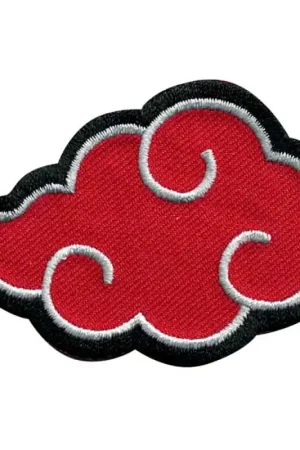 Super Prezzo Patch Termoadesiva Ricamata Naruto Nuvola Rossa Akatsuki