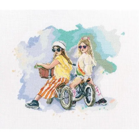 Non Perdere kit ricamo a punto croce - Gruppo di ragazze - RTO