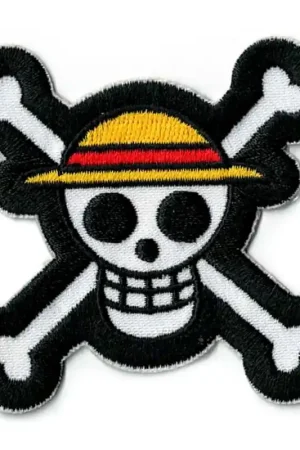 Patch Termoadesiva Ricamata One Piece – Cappello di Paglia Soddisfatti O Rimborsati