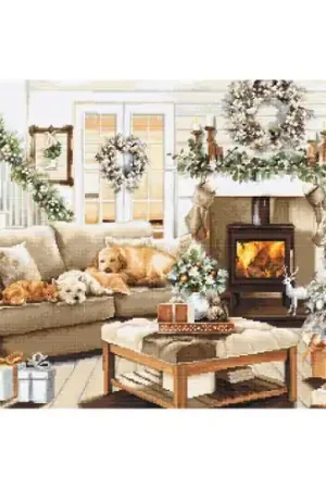 kit ricamo a punto croce - Sognando un bianco Natale - Luca-S Quantità Limitata