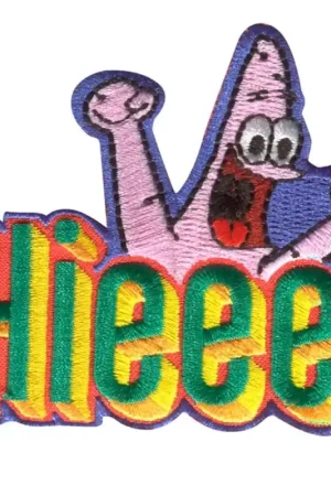 Toppa Termoadesiva Ricamata Patrick Hieee - SpongeBob Occasione Imperdibile