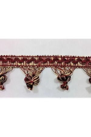 1,40 metri stok Passamaneria cipollina bicolore giallo e bordo' alta 6 cm Pagamento Sicuro