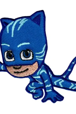 Patch Termoadesiva Ricamata PJ Masks Catboy in Azione Spedizione Espresso