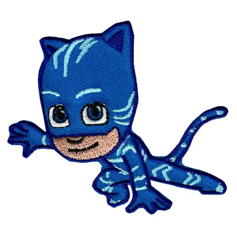 Patch Termoadesiva Ricamata PJ Masks Catboy in Azione Spedizione Espresso
