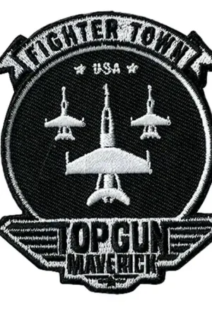 Offerta Del Giorno Patch Termoadesiva Ricamata Top Gun Fighter Town USA