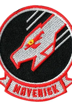 Patch Termoadesiva Ricamata Top Gun Maverick Aquila Rossa Prezzo Di Fabbrica