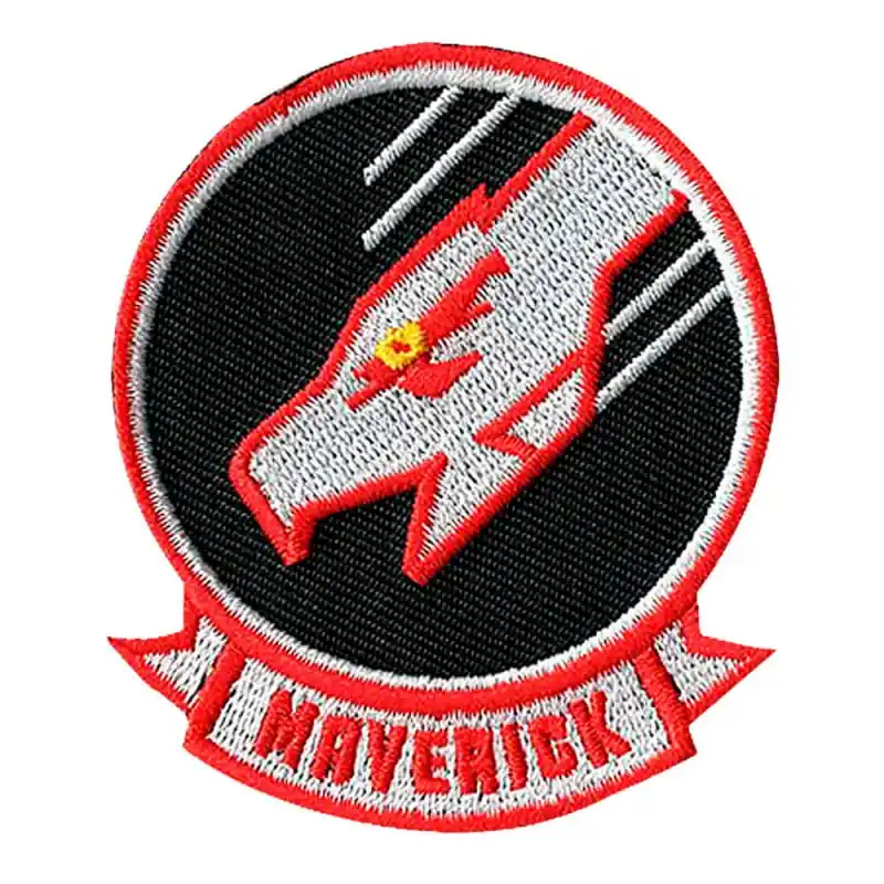 Patch Termoadesiva Ricamata Top Gun Maverick Aquila Rossa Prezzo Di Fabbrica