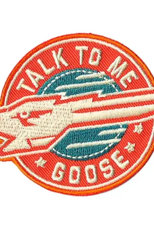 Patch Termoadesiva Ricamata Top Gun Talk to Me Goose Offerta Lampo