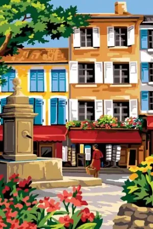 Canovaccio antico - La fontana nella piazza - SEG de Paris Prezzo Basso