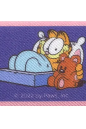 Patch termoadesiva Garfield che Dorme con l'Orso Pooky Ultimissimo Modello