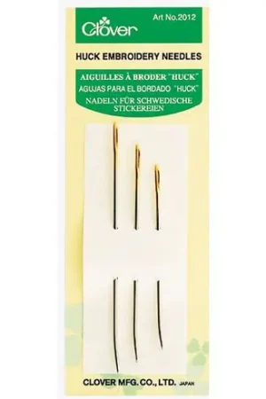 Compra Online Aghi da ricamo - 3 aghi curvi "Huck" - Clover