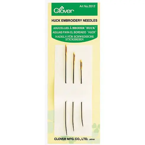 Compra Online Aghi da ricamo - 3 aghi curvi "Huck" - Clover