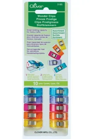 Accessorio cucito - 10 clip di tessuto - Clover Prezzo Scontato