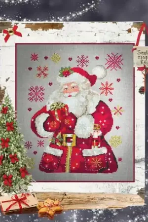 Reso Gratuito Foglio di punto croce - Piccolo Babbo Natale - Isabelle Haccourt Vautier