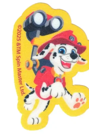 Ultime Pezzi Toppa Termoadesiva- Paw Patrol Marshall con Binocolo