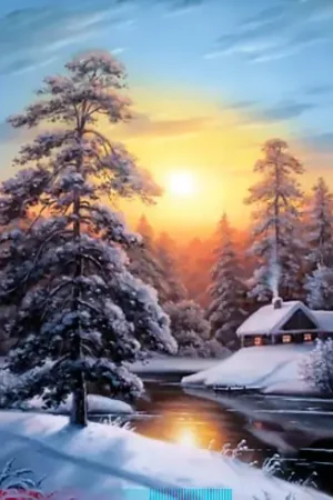 Occasione Imperdibile Kit ricamo diamante - Tramonto invernale - Wizardi