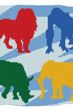 Kit cuscino fori grossi - Animali selvatici - Luc Créations Acquista Ora