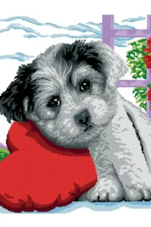 Occasione kit ricamo a punto croce - il mio cuoricino - Luc Créations